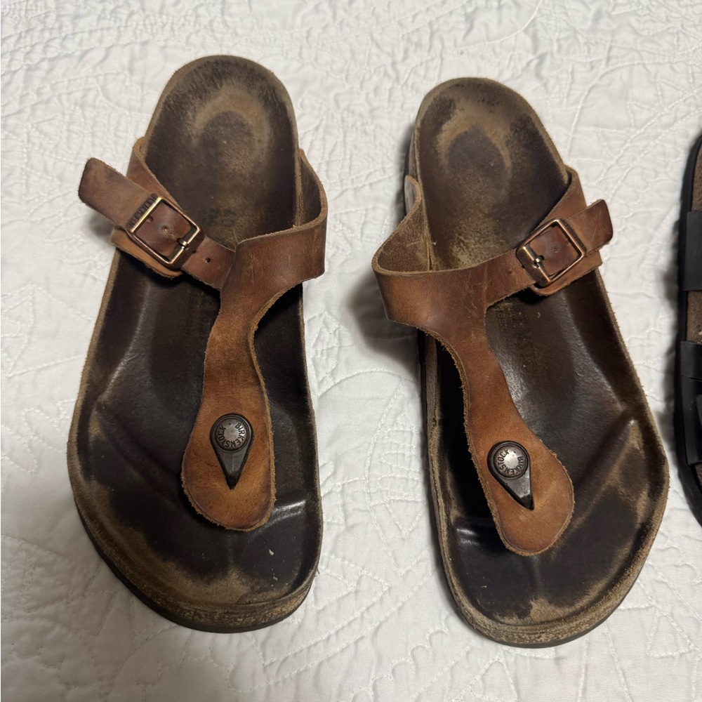 Birkenstock Brown Leather Sandals-Size 40/9